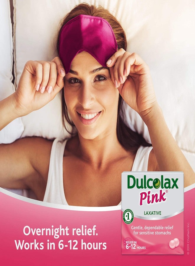 Dulcolax Pink Overnight Relief Stimulant Laxative, Bisacodyl, 5 mg Comfort Coated Tablets, 25 Count - Image 5